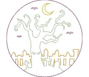 Halloween Freebie ITH - Halloween Untersetzer Nr. 4